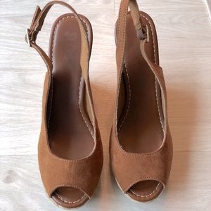 COPY - Brash open-toe slingback wedges